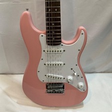 Squier by Fender Mini Stratocaster Shell Pink Used w/Soft case