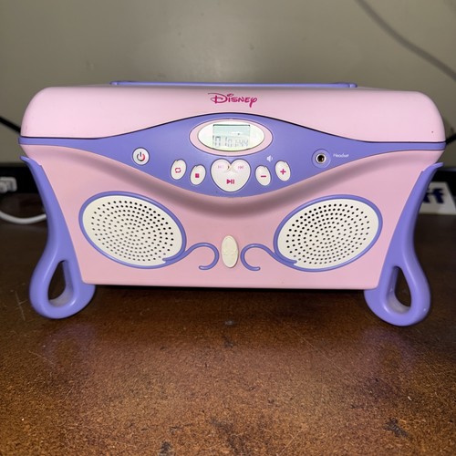 Vtg Disney Princess CD Player Jewelry Box with Mirror Jukebox 2005 100% Working