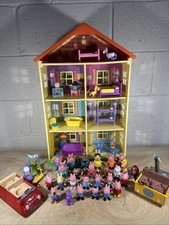 Massive Lot Of Peppa Pig Family  Friends Figured Family House 4 Story Home Car