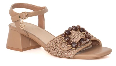 Gold & Gold GK215 Sandales Femme Avec Boucle Sangle En Écopelle Taupe - Photo 1/2