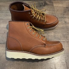 Red Wing 6" Classic Moc Womens Size 7 USA Made Heritage 3375 Oro Legacy Brown