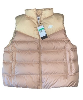 Nike Women s Windrunner 550 Down Vest Therma-Fit Tan/Sesame Sz XL NWT