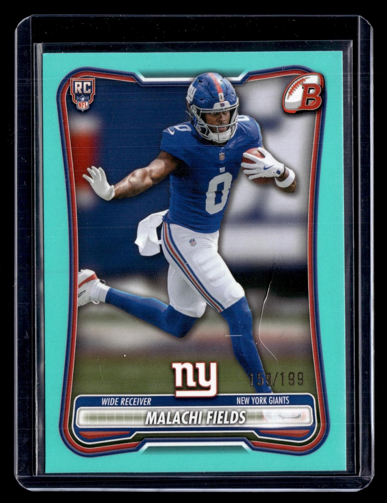 2026 Bowman #129 Malachi Fields Aqua #/199