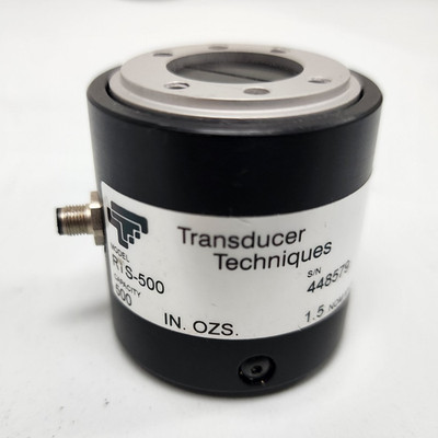 Transducer Techniques RTS-500 Torque Sensor Analog DC Shielded
