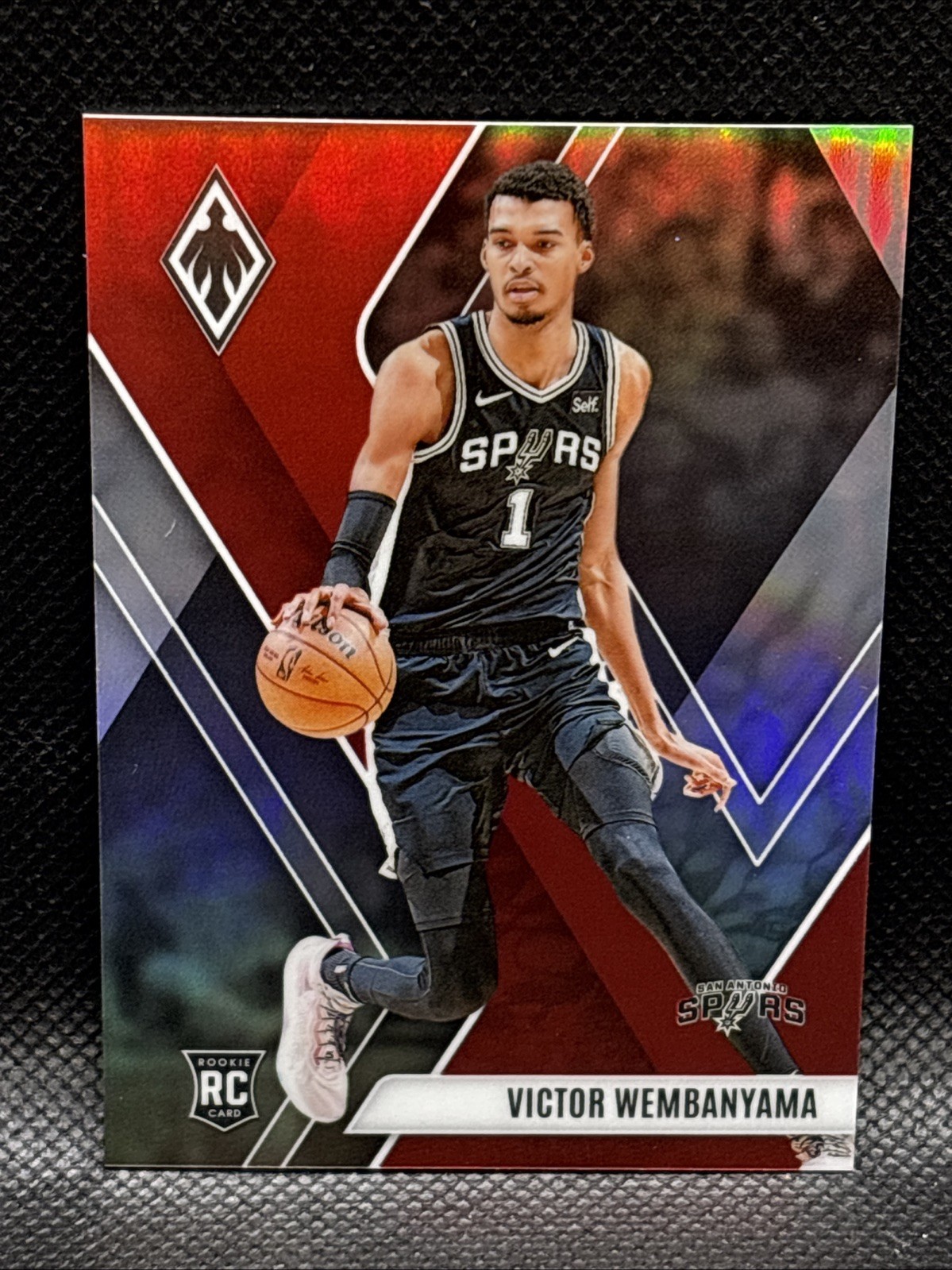 2023-24 Panini Phoenix Victor Wembanyama #256 Red Prizm Rookie RC #'d /199