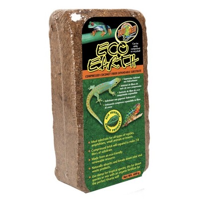 Zoo Med Eco Earth Compressed Coconut Fiber Single Brick, Multi-colored