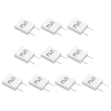 10 Pcs Ceramic Resistors, 5W 0.06 Ohm 5% Non-inductive Cement Ceramic Resistor