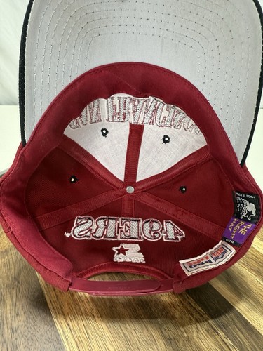 Vintage Starter SAN FRANCISCO 49ers PRO-LINE Adjustable SnapBack Hat Red Black - Picture 7 of 8