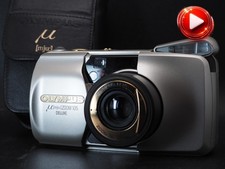 Olympus  mju Zoom 105 Deluxe w/Case 35mm Film Camera From JAPAN J363