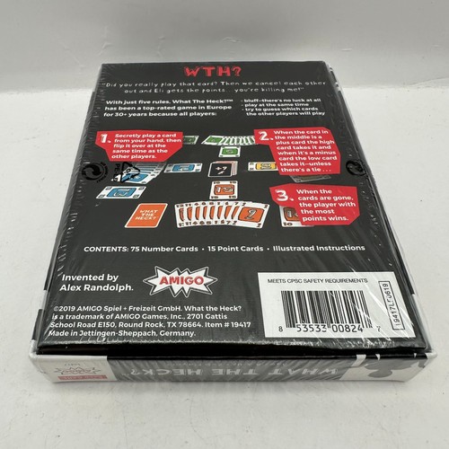 What the Heck - Strategy Card Game - Amigo (19417) Sealed 2019 - Picture 3 of 4