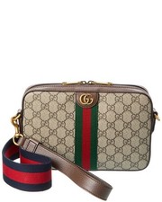 Gucci Ophidia Gg Supreme Canvas & Leather Sho...