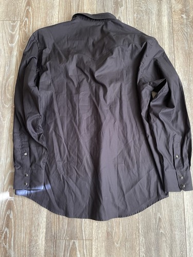 Acorn By Bob Goldfeder Pearl Snap Shirt Men’s XL Black Embroidered Western NWOT - Bild 11 von 11