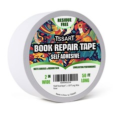 Book Repair Tape - Self Adhesive Matte Book Binding Tape Reinforcing Protecting