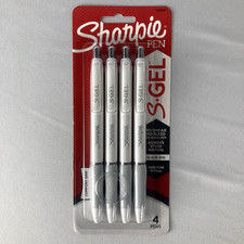 Sharpie S-Gel Pens 0.7mm Metallic Black Ink 4...