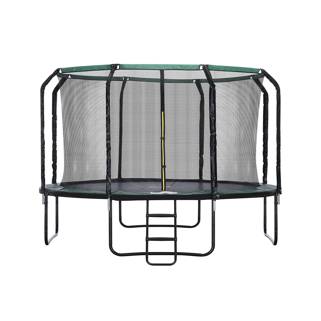 Centra Trampoline Round Trampolines Basketball set Safety Net Pad Mat 12FT