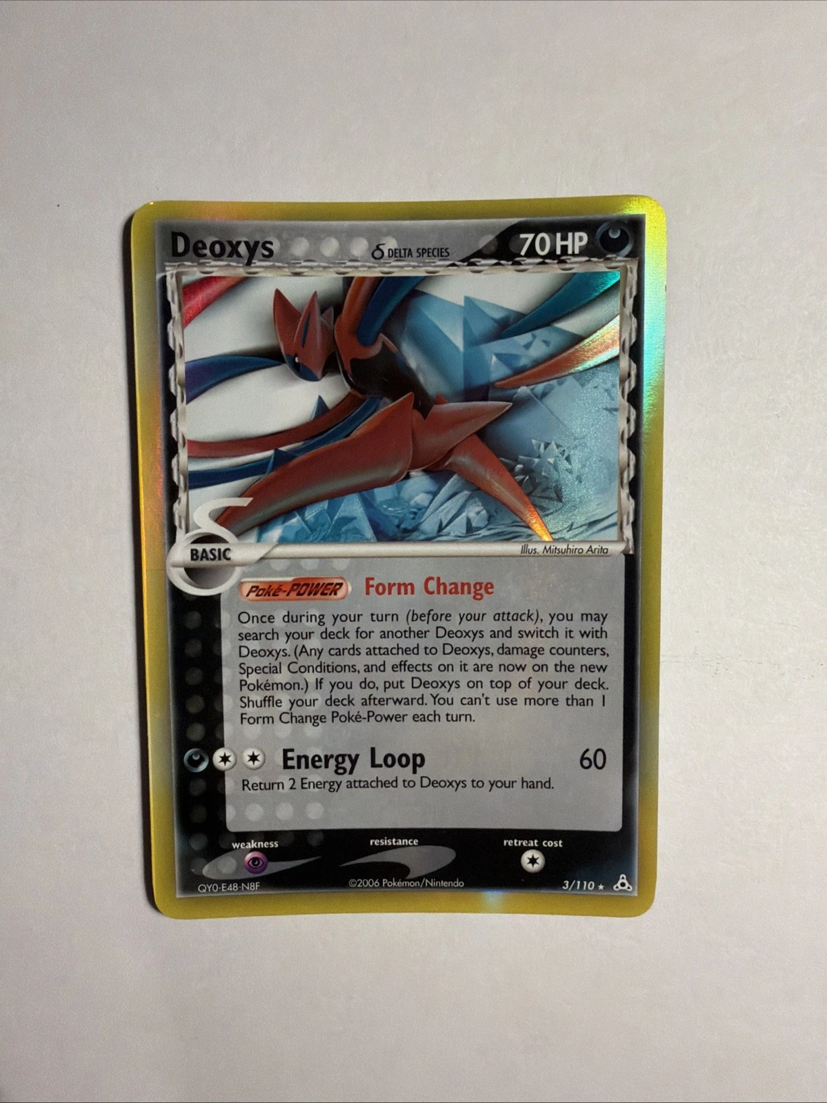 Pokemon Deoxys 3/110 Delta Species EX Holon Phantoms 2006 Holo Card LP