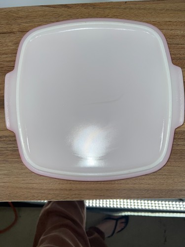 Vintage Pyrex - rote quadratische Auflaufform & Deckel 2,5 Quart - Bild 13 von 13