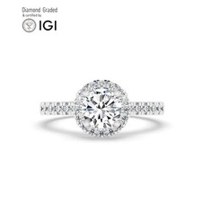 Round Diamond Engagement Ring Platinum Labgrown 1.55 Ct Solitaire