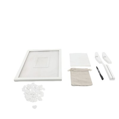Wedding Guest Book Alternative With Wooden Hearts Wedding Reception Drop Top SET