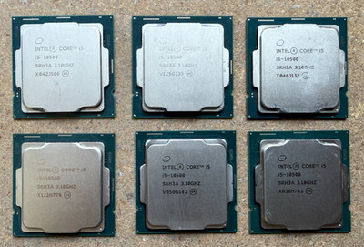 Lot 6 - Intel Core i5-10500 CPU SRH3A 3.1GHz 6-Core LGA 1200 Desktop Processor