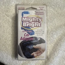 Mighty Bright Clip-On Light Car Adapter NEW #36352 (Adapter Only)