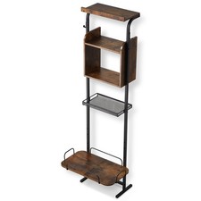  New Pet Feeding Station w/Storage Dog Food Toy Organizer Raised Dog Bowls