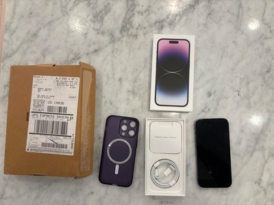 Apple iPhone 14 Pro - 128 GB - Deep Purple (Unlocked) A2650 / MQ0E3LL/A
