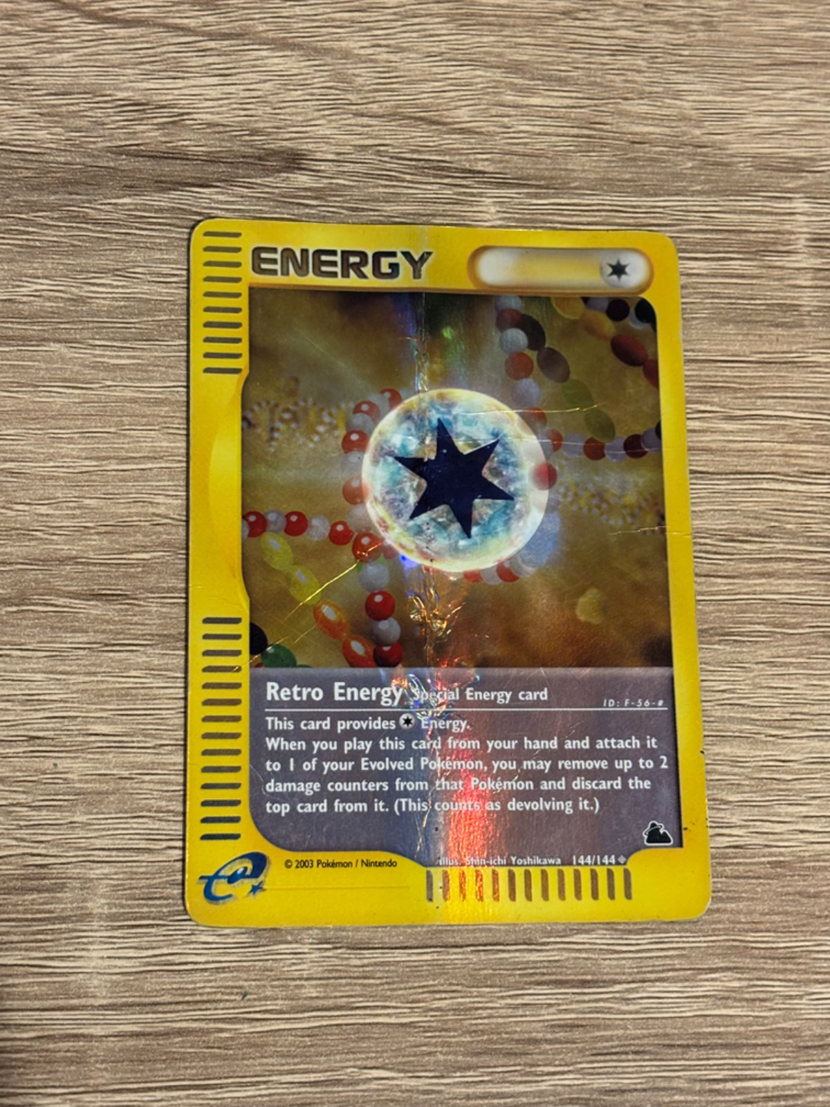 Pokemon Retro Energy Reverse Holo Skyridge Set Card 144/144 - Heavily Played
