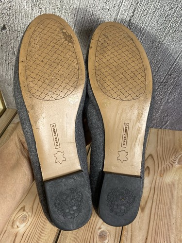 Vince Camuto VP Lilliana Gray Wool Leather Sole Flats Women's Size9B-Medium - Picture 7 of 8
