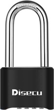 1 Pack Heavy Duty 4 Digit Combination Lock, 2.5 Inch Long Shackle Outdoor Water