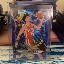 2024-25 Panini Prizm - Kaleidoscopic Zaccharie Risacher #7 Blue Wave Prizm /175
