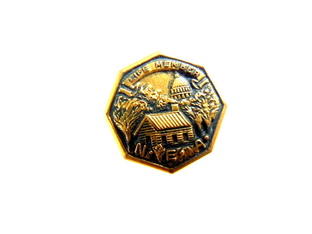 pre-owned National Education Assn. (NEA) Life Member buttonhole/ screw back pin