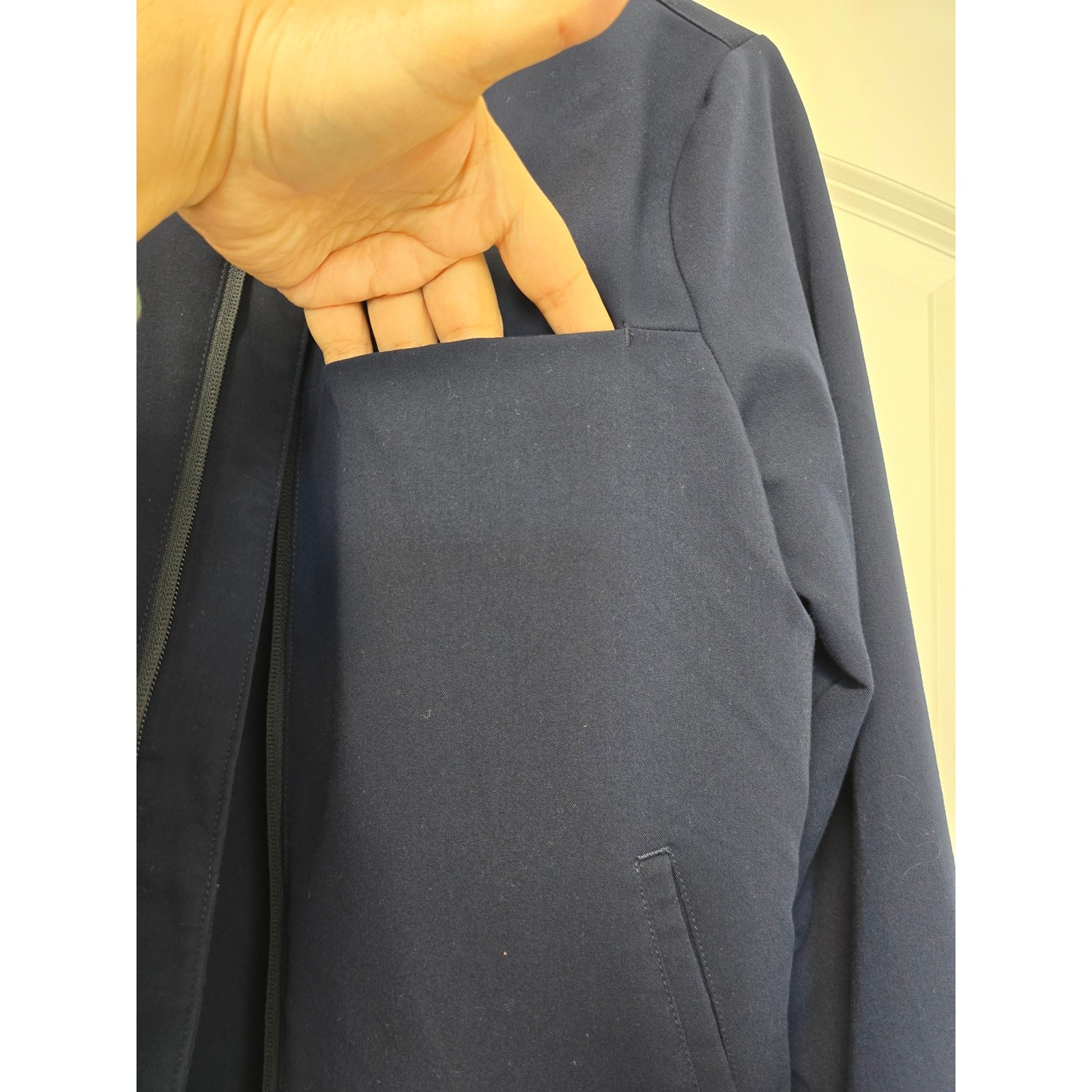 Fabletics Bomber Jacket Coat Rain Resistant Mens … - image 7