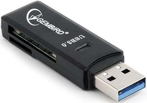 Gembird UHB-CR3-01 - Lettore di schede di Memoria USB (MS), MicroSDXC, MiniSDHC, - Afbeelding 2 van 4