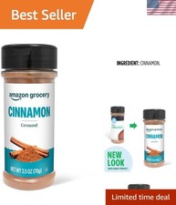 2.5 Oz Ground Cinnamon for Baking  Beverages - Kosher Certified Spice