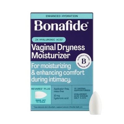 Bonafide Extra Strength Vaginal Moisturizer Revaree 1 Month Supply, White 