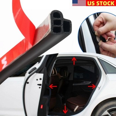 10M Universal Car Door L-Shape Soundproofing Seal Rubber Edge Strip Protector