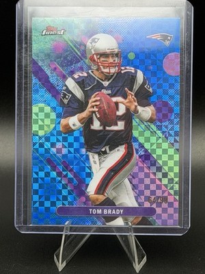 Topps 2025 Topps Finest Tom Brady Patriots #100 Blue x-fractor Parallel /99