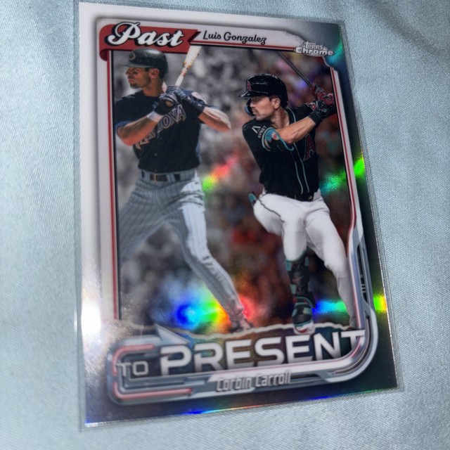 2026 Topps Chrome Baseball Past To Present PTP-12 Luis Gonzalez/Corbin Carroll