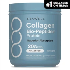 NeoCell Collagen Bio-Peptides Powder 20oz - Grassfed Protein Supplement - Advanc