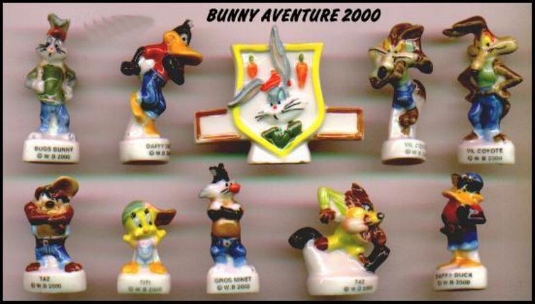 Bugs Bunny Titti Looney Tunes Set 10 Figure 3cm Porzelan FEVES Frankreich Tweety 7090₽