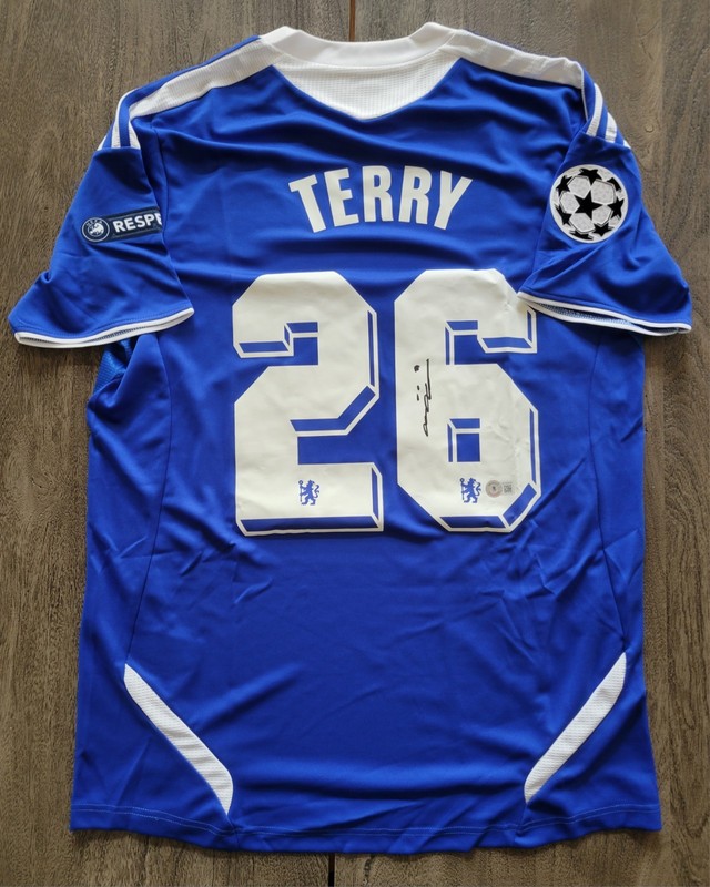 John Terry Signed Chelsea Football Club Champions League Adidas Jersey (Beckett)