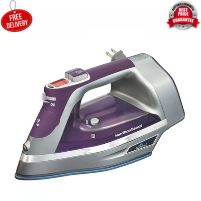 Hamilton Beach Durathon Digital Steam Iron Retractable Cord Silver 1700W, 19902F