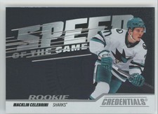 2024-25 Upper Deck Credentials Speed of the Game Macklin Celebrini Rookie