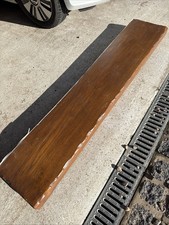 Solid Oak Beam Mantle Piece 154cm x 30cm x 7.5cm.