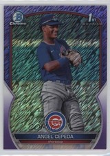 2023 Bowman Chrome Prospects Purple Shimmer Refractor 189/250 Angel Cepeda 09an