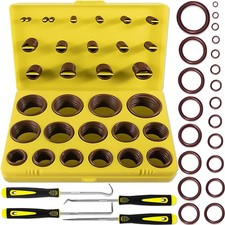 XBVV 386 PCS 30 Sizes Metric Viton O-Ring Assortment Kit for Various Brown