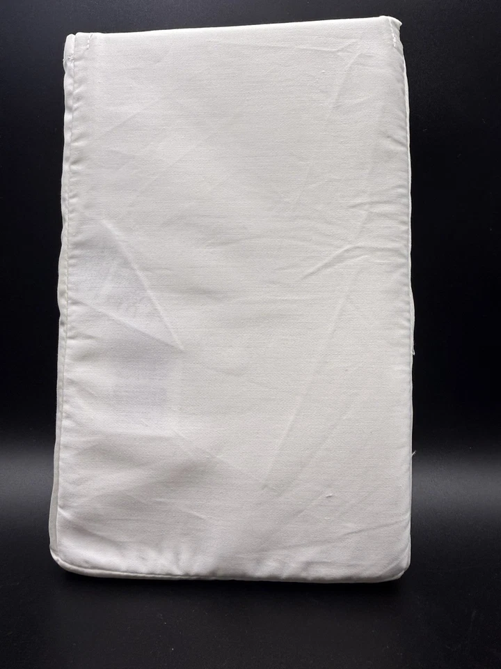 Borde de satén de algodón orgánico Ralph Lauren Euro Sham blanco/platino (frontera) $185 Foto 4 de 4