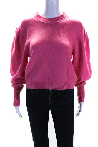 Something Navy Womens Dolman Sleeve Crew Neck Sweater Pink Wool Size Small