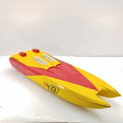 Vintage Thunder Tiger 31'' NITRO RC Catamaran Speedboat PROJECT w/ Engine Used